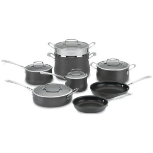 Contour Conjunto de Panelas Antiaderentes Peças CUISINART 64 13 Preto