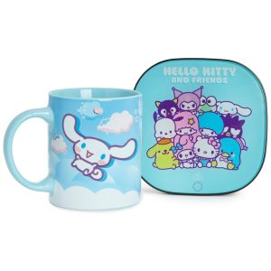 Aquecedor de Caneca Tema Hello Kitty com Desligamento Automático Inclui Caneca 110V 16W Uncanny Brands Azul