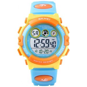 Relógio Digital com Cronômetro para Crianças de 5 até 15 Anos GOLDEN HOUR Amarelo