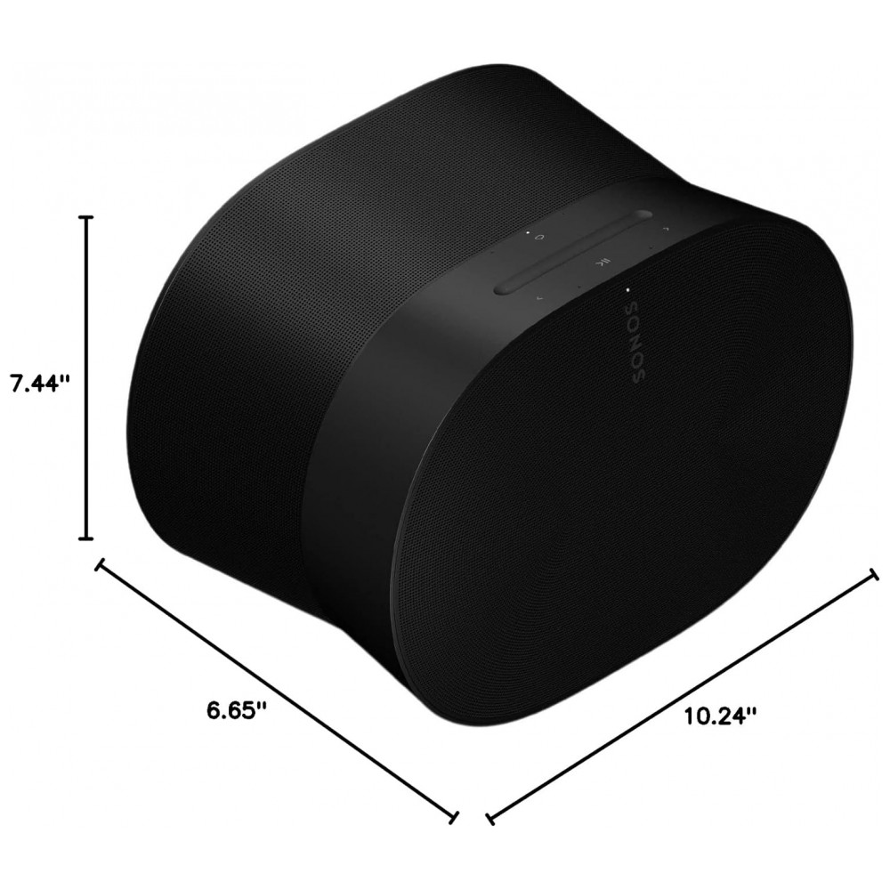 Sonos Era 300 Caixa de Som Inteligente com Dolby Atmos, Áudio Espacial 3D, Wi-Fi 6, Bluetooth 5.0, USB-C, Controle por Voz – Preto Fosco - Imagem 9