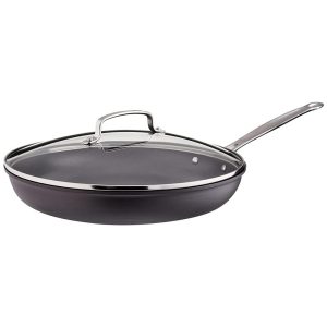 Frigideira Antiaderente com Tampa de Vidro Aço Anodizado Cuisinart 622 30G