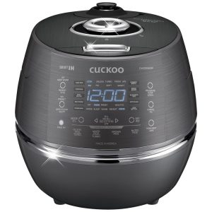 Cuckoo CRP DHSR0609FD panela elétrica multifuncional e programável por indução aquecimento pressão arroz 6 xícaras cinza escuro