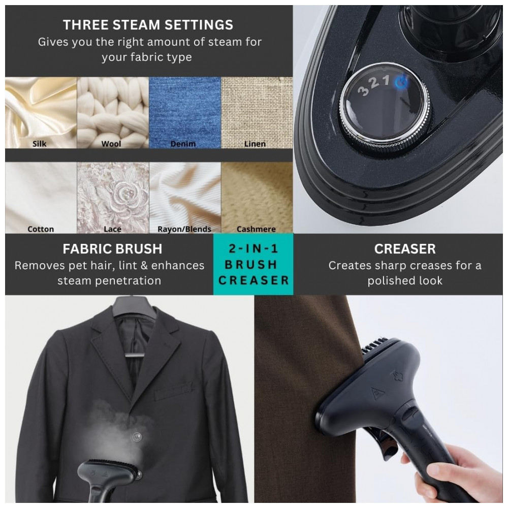 True Tidy Passadeira,Steamer e Vaporizador Vertical para Roupas Comerciais de Tamanho Completo, - Imagem 3