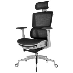 Cadeira de Escritório Ergonômica com Apoio para os Pés e Lombar Nouhaus Rewind Preto