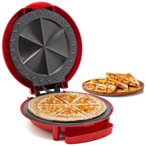 Sanduicheira Antiaderente para Tacos 900W 110v ELITE GOURMET EQD 118 Vermelho