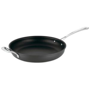 Frigideira Anodizada de 30 cm com Alça Auxiliar Compatível com Fogão a Gás e Elétrico Cuisinart Chef's Classic 6422-30HP1 Preta