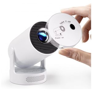 Projetor Mini Magcubic 2025 Atualizado com Suporte 4K WiFi 6 e Bluetooth 5.4 Alto-falante 5W Soundbase Portátil com Correção Automática Keystone