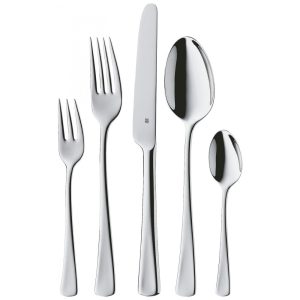 Conjunto de Talheres 30 Peças para 6 Pessoas Cromado Polido em Aço Inoxidável WMF Denver