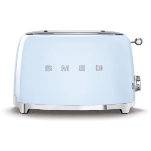 Torradeira Elétrica 50s Retro 2 Fatias 6 Níveis Sombra 110v SMEG TSF01PBUS Azul Claro