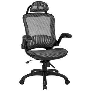 BestOffice Cadeira de Escritório Giratória Ajustável Ergonômica c Apoio de Cabeça