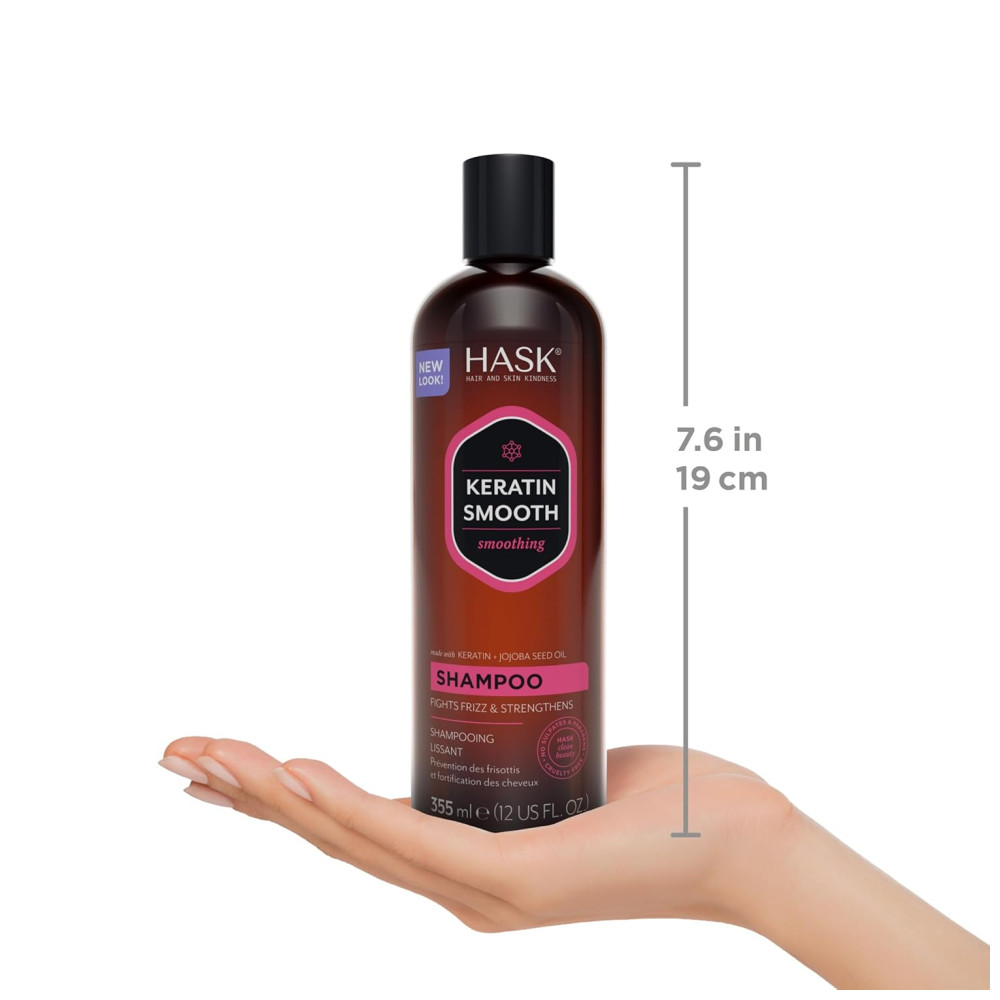Shampoo e Condicionador Todos Tipos de Cabelos Retarda a Queda Para Homens Mulheres 355ml HASK EXOTICS Marrom Escuro - Imagem 7