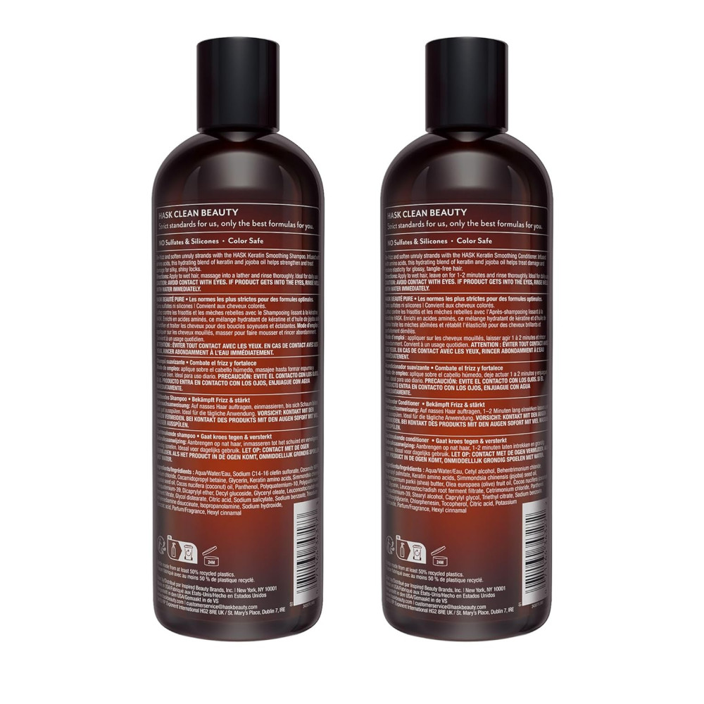 Shampoo e Condicionador Todos Tipos de Cabelos Retarda a Queda Para Homens Mulheres 355ml HASK EXOTICS Marrom Escuro - Imagem 9