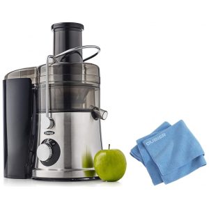 Centrifuga de Frutas com Calha Extra Grande e Pano de Limpeza de Microfibra Cubier 110V Omega C2100S Prata