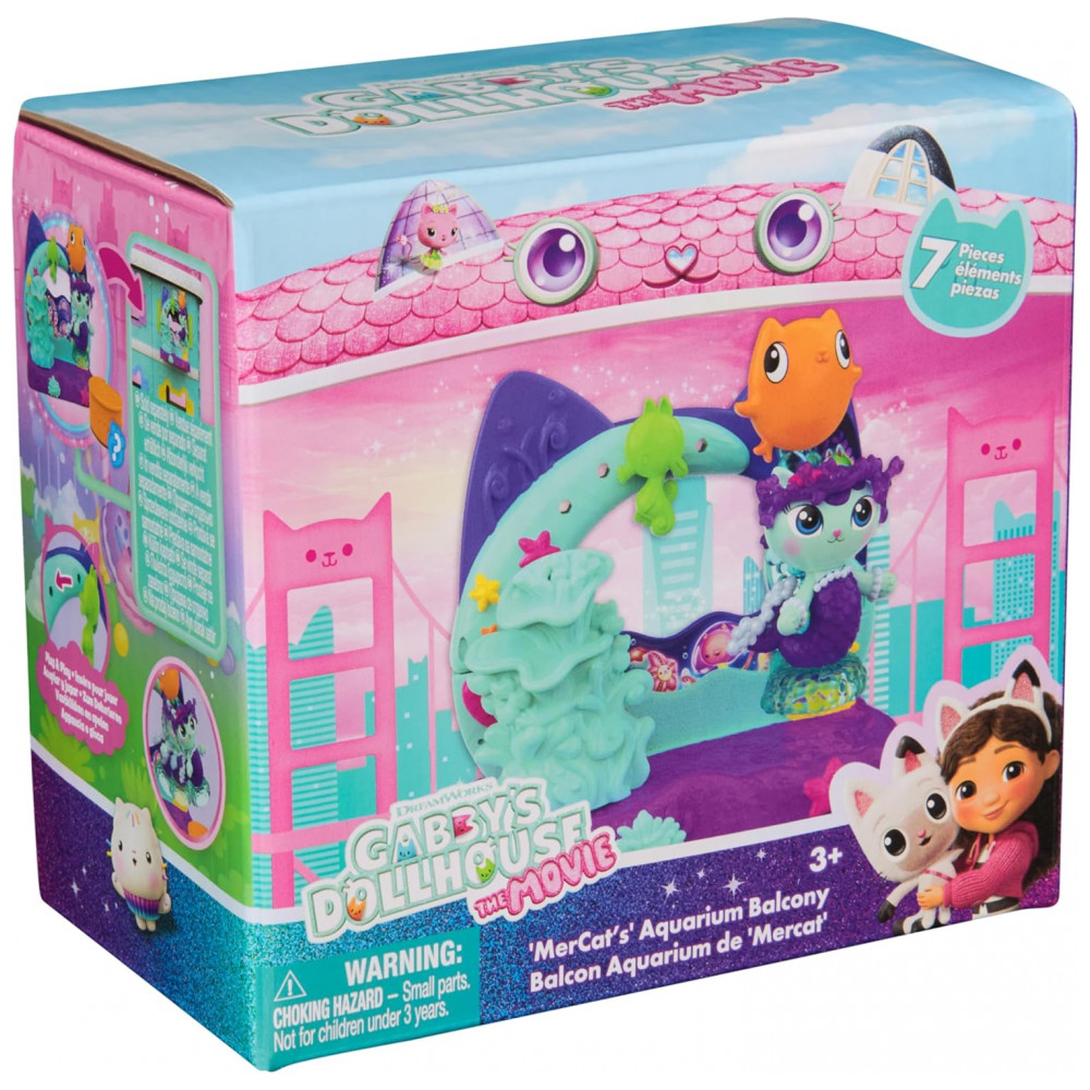 Filme Casa de Bonecas da Gabby, Aquário do Mercats na Sacada, com Acessórios de Boneca, Gabby's Dollhouse - Imagem 9