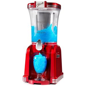 Máquina de Frozen e Margarita Nostalgia para Casa 946ml - Máquina de Slushy com Bico de Aço Inox Fácil Limpeza e Isolação Dupla Retrô Vermelho