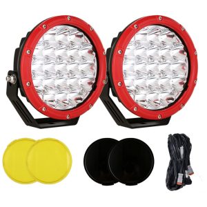 Farol de Milha LED Off Road com 32000 Lúmens e Luz Branca e Âmbar a Prova de Água IP68 12V 24V 210W 2Un BANSIT