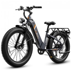Bicicleta elétrica Jasion Thunder preto carbono pneus 26x4 motor 750W nominal 1800W pico bateria 48V 18Ah 864Wh quadro alumínio 7 marchas 110V ​