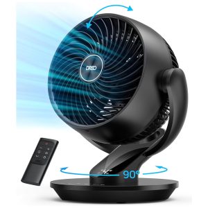 Ventilador de Mesa Oscilante e Silencioso com 4 Velocidades 110V 52W Dreo Preto