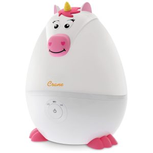 Umidificador Ultrassônico 18L com Tema de Unicórnio Configurações Ajustáveis e Desligamento Automático para Ambientes até 23m2 110V CRANE Branco