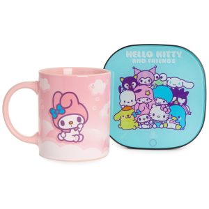 Aquecedor de Caneca Tema Hello Kitty com Desligamento Automático Inclui Caneca 110V 16W Uncanny Brands Rosa