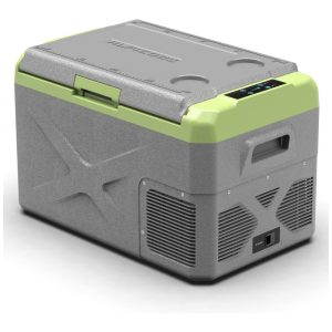 Geladeira Portátil 30L para Carros Barco Caminhão e Acampamento 12 24 V DC Alpicool X30 Cinza