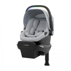 Cadeirinha de Carro para Bebê Evenflo Revolve180 LiteMax NXT com Tecnologia SensorySoothe e Load Leg Quartz - Verde Gentil. Proteção Conforto