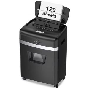 Triturador de Papel BONSEN para Escritório 120 Folhas Corte Micro Novo Modelo Automação Nível de Segurança P4