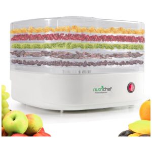 Desidratador de Alimentos Professional 5Trays NUTRICHEF AZPKFD06 Branco