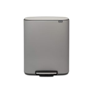 Lixeira para Cozinha 60 Litros com Pedal Brabantia Cinza