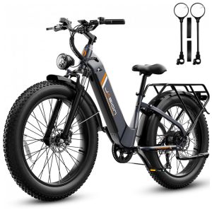 Bicicleta elétrica Jasion Thunder preta eclipse pneus 26x4 motor 750W nominal 1800W pico bateria 48V 18Ah 864Wh quadro aço carbono 7 marchas 110V