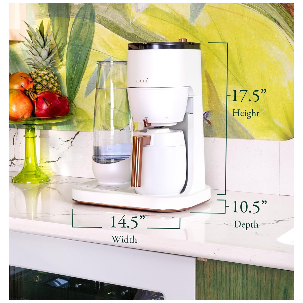 Cafeteira Programável 22L com Moedor Integrado Controlado por APP e Tanque Removível 110V CAFÉ Branca - Imagem 4