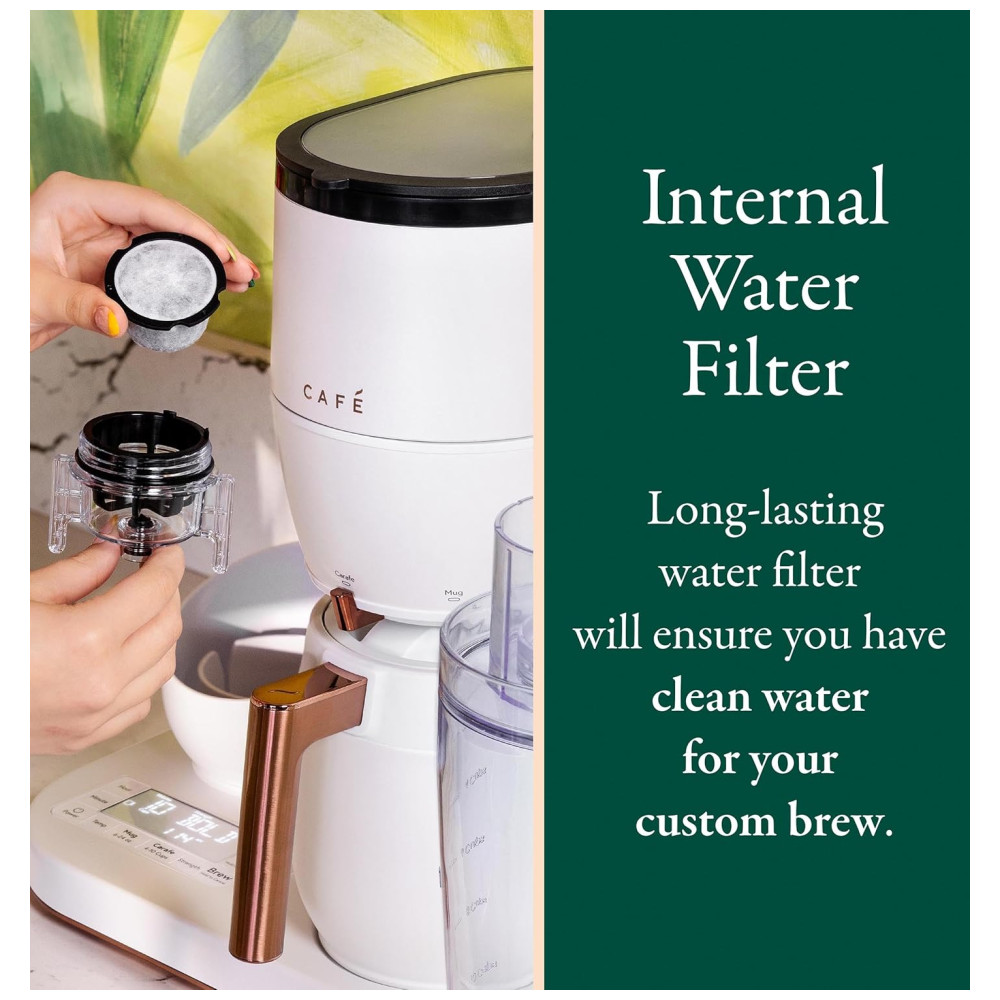 Cafeteira Programável 22L com Moedor Integrado Controlado por APP e Tanque Removível 110V CAFÉ Branca - Imagem 6