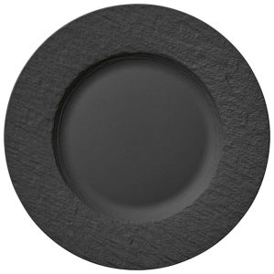 Prato Raso para Jantar em Porcelana Villeroy & Boch Preto