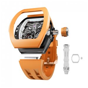 TSAR BOMBA Relógio Masculino Automático com Pulseiras Bezels e Coroas Intercambiáveis Resistente à Água 100M Movimento Japonês