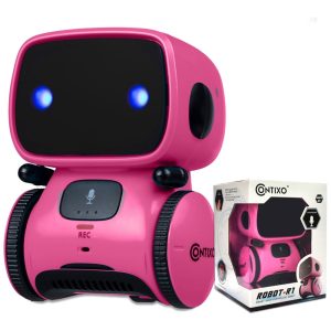 Robô para Crianças Contixo R1 com Controle de Voz Canto Dança e Aprendizado. Ideal para Meninos e Meninas de 3 a 12 Anos.