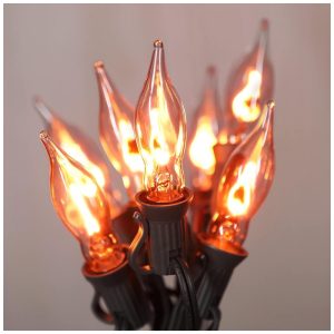 Pisca Pisca LED 3 Metros com Lâmpadas E12 para Decoração de Halloween Laranja