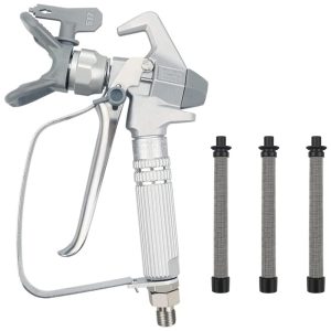 Pistola De Pintura Sem Ar Alta Pressão 3600 PSI (207 bar) Ponta De 517 Para Pulverizador Com 3 Peças Filtro JW-G3ZHUITU.