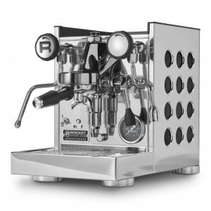 Máquina de Café Expresso com Controle de Temperatura e Luz Indicadora 110V 1350W Rocket Espresso Milano Prata