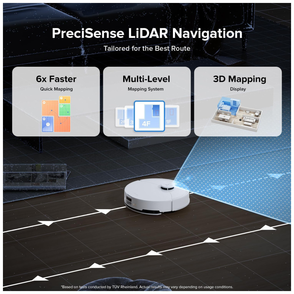 Aspirador Robô e Esfregão Roborock Q10 X5 10.000Pa de Sucção Navegação LiDAR Limpeza sem Esforço Ideal para Carpetes e Pelos - Auto limpeza - Imagem 7