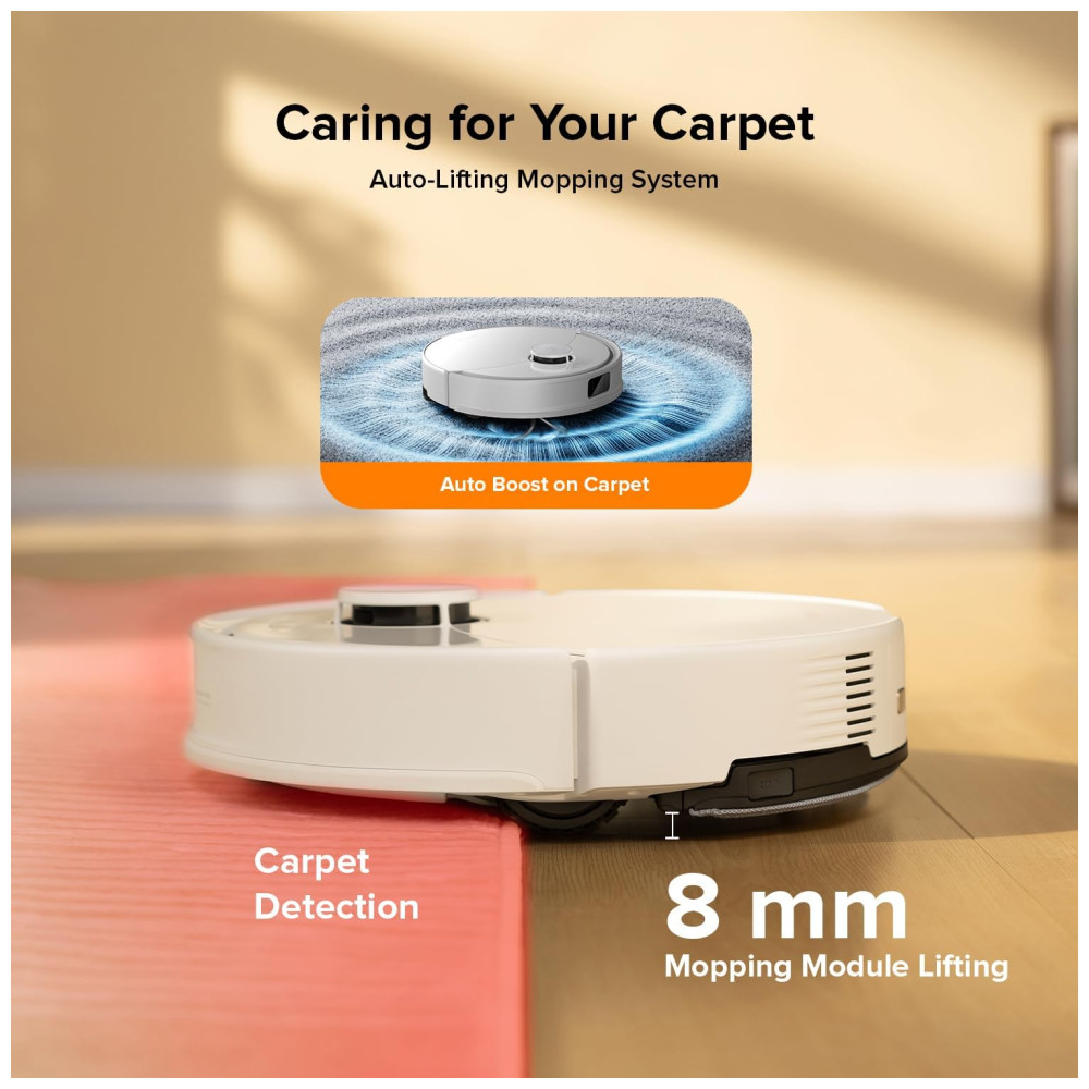 Aspirador Robô e Esfregão Roborock Q10 X5 10.000Pa de Sucção Navegação LiDAR Limpeza sem Esforço Ideal para Carpetes e Pelos - Auto limpeza - Imagem 8