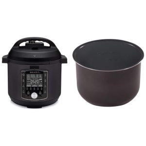 Panela de Pressão Elétrica em Cerâmica 10 em 1 8L com 28 Predefinições e Painel de LED 110V Instant Pot Preta