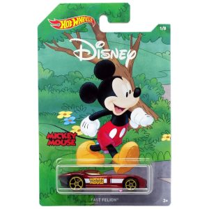 Carro Edição Disney Mickey Mouse e Hot Wheels Colecionável