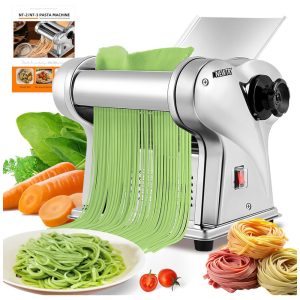 Máquina de Fazer Macarrão Elétrica NEWTRY: Faça Noodles em Casa de Forma Fácil e Versátil!