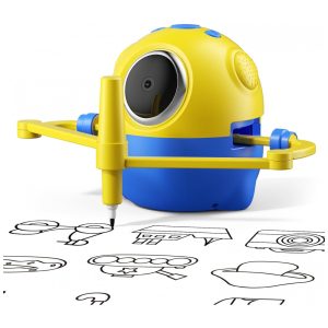Robô de Desenho para Crianças com Reconhecimento de Câmera Máquina de Desenho Educacional Interativa com 150 Cartões Shapana