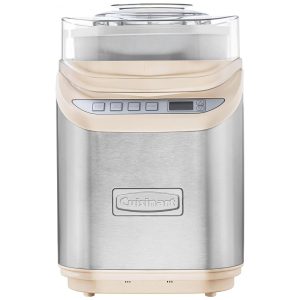 Máquina de Sorvete Automática Capacidade 2L e Tela LCD 110V Cuisinart ICE 70CRM Creme