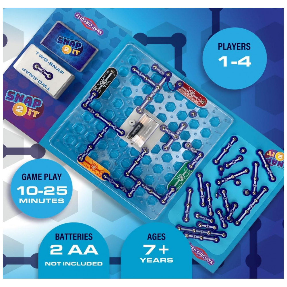 Snap Circuits SNAP 2 IT – Jogo de Tabuleiro Educacional de Eletrônica para Crianças a Partir de 7 Anos - Imagem 2