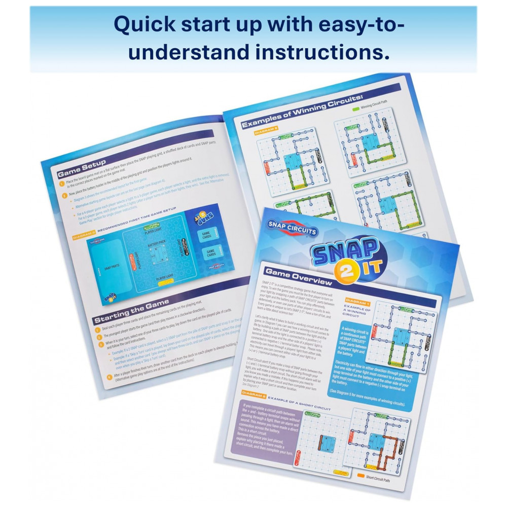 Snap Circuits SNAP 2 IT – Jogo de Tabuleiro Educacional de Eletrônica para Crianças a Partir de 7 Anos - Imagem 9
