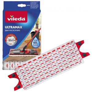 Refil Mop Vileda Ultramax 1 Unidade Vermelho e Branco