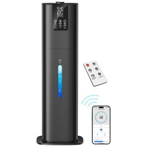 Umidificador 8L com 3 Velocidades Bico de 360° Silencioso Controle Remoto e por APP para Ambiantes até 50m² 110V Honovos JXLR-786 Preto