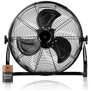 Ventilador de Piso de Alta Velocidade Recarregável sem Fio 39W 110V SIMPLE DELUXE HIFANXFLOOR12Y12000 Preto